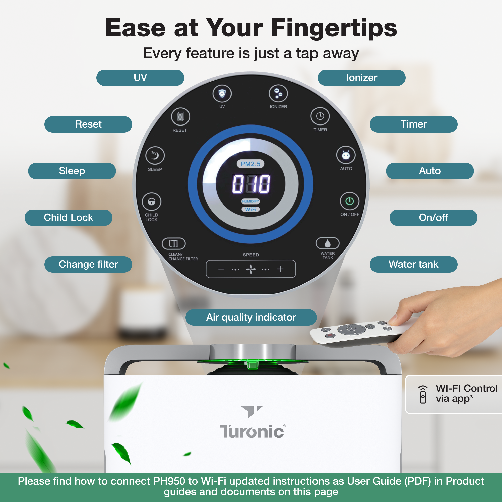 Turonic Premium Air Purifier PH950