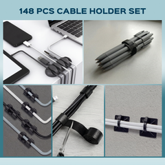 Turonic Cable Organizer Kit CM1 — 148-Piece Set