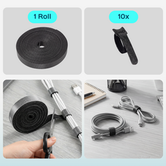 Turonic Cable Organizer Kit CM1 — 148-Piece Set