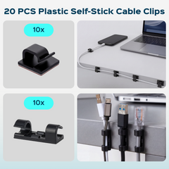Turonic Cable Organizer Kit CM1 — 148-Piece Set
