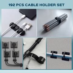 Turonic Cable Organizer Kit CM2 — 192-Piece Pro Set