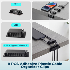Turonic Cable Organizer Kit CM2 — 192-Piece Pro Set