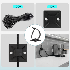 Turonic Cable Organizer Kit CM2 — 192-Piece Pro Set