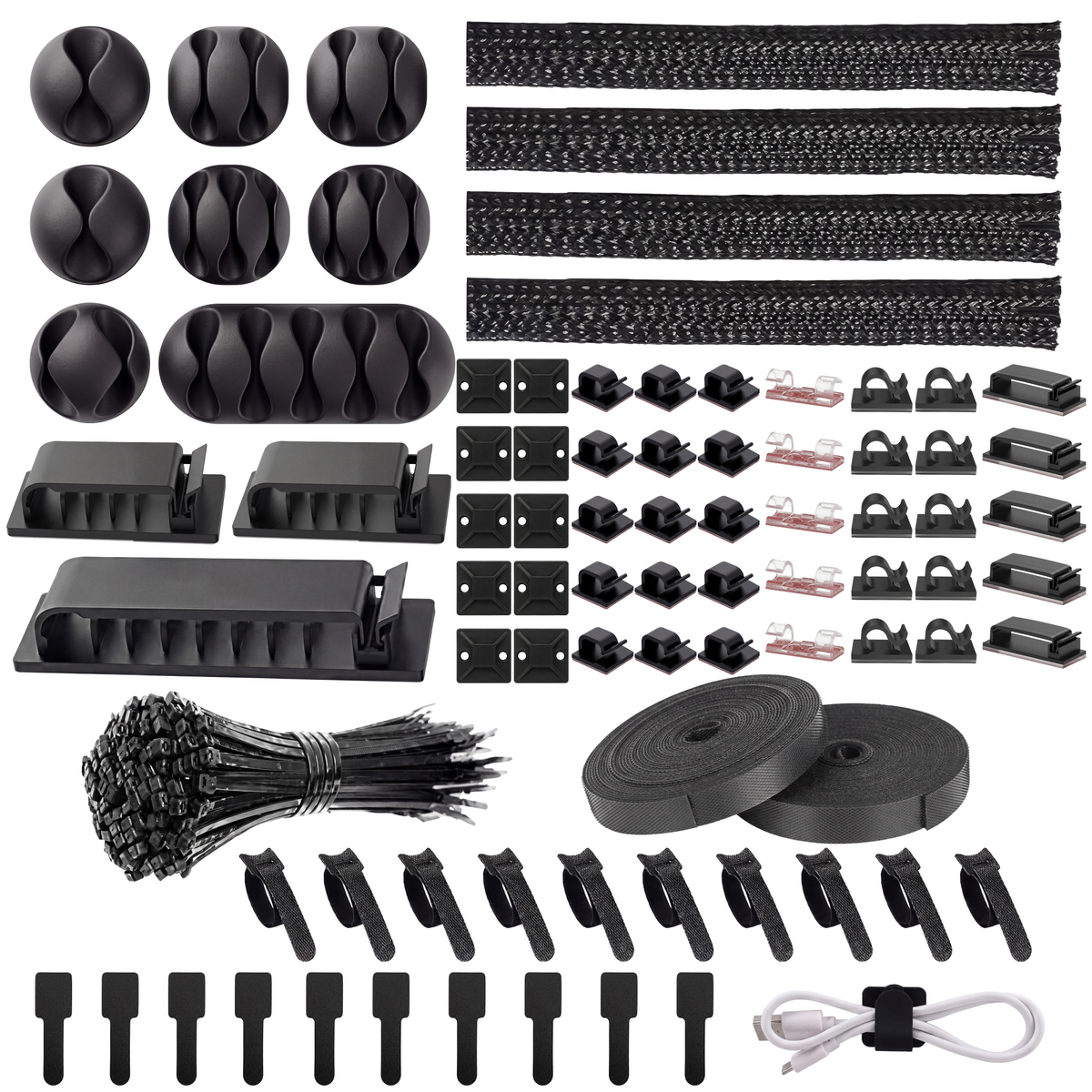 Turonic Cable Organizer Kit CM2 — 192-Piece Pro Set