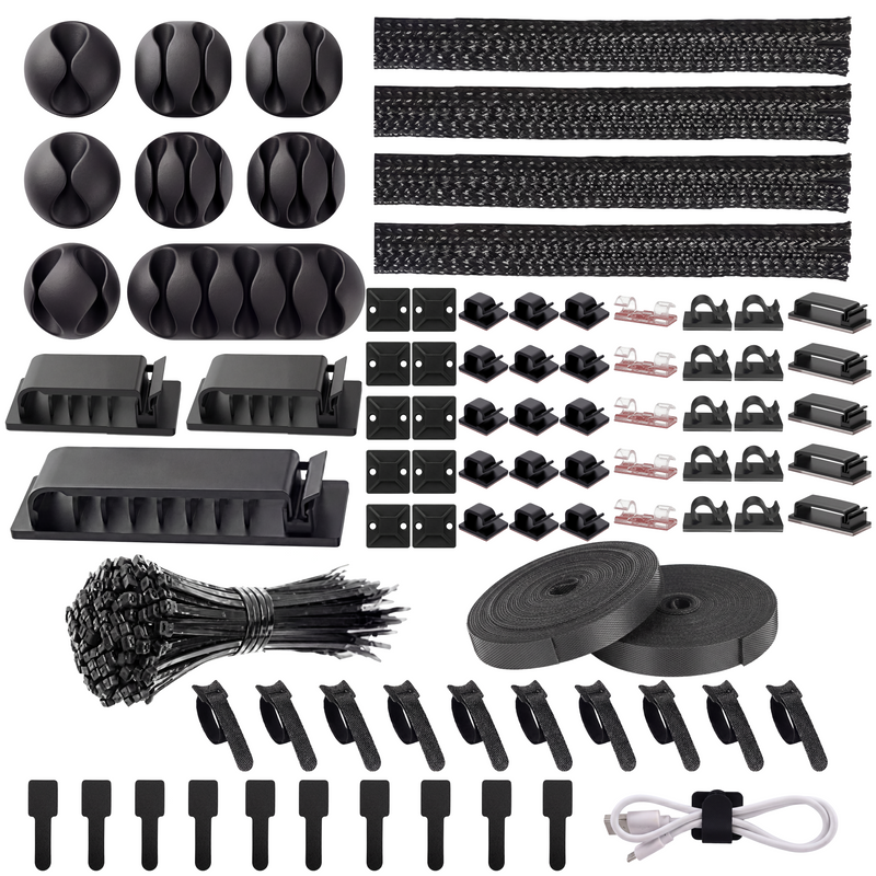 Turonic Cable Organizer Kit CM2 — 192-Piece Pro Set
