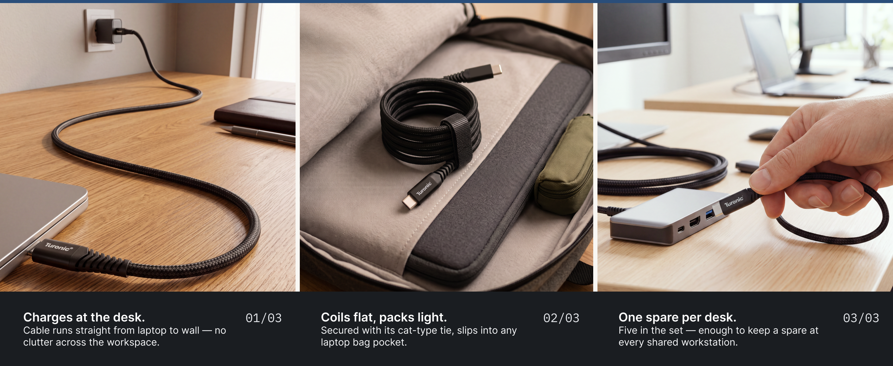 Turonic 60W USB-C to USB-C Cable — A+ slide 2