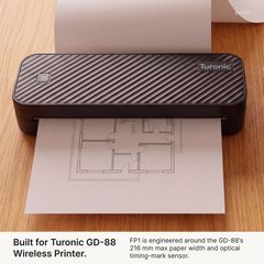 Turonic FP1 Thermal Paper (A4, 200 Sheets, Fan-Fold)