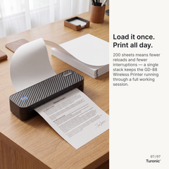 Turonic FP1 Thermal Paper (A4, 200 Sheets, Fan-Fold)