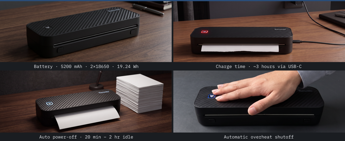Turonic GD-88 Portable Thermal Printer — A+ block 4