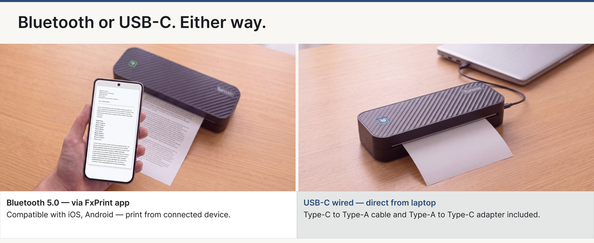 Turonic GD-88 Portable Thermal Printer — A+ block 6 slide 1