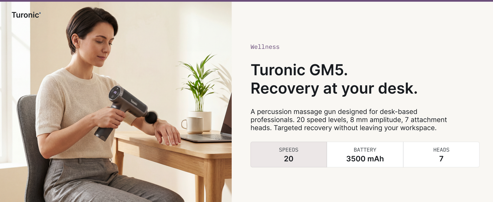 Turonic Massage Gun Pro GM5 — A+ block 1