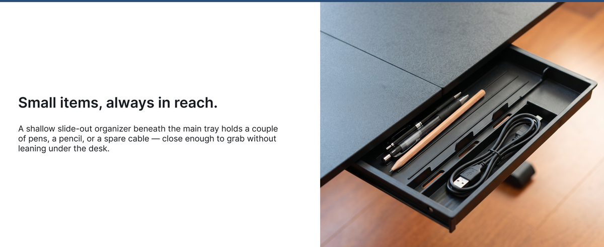 Turonic KT1 Under-Desk Keyboard Tray — A+ block 4