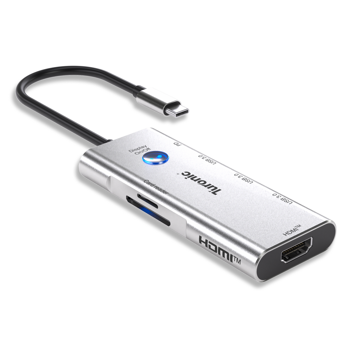 Turonic ConnectHub Pro USB-C 7-in-1 with 100W PD, HDMI™ 4K@60Hz (BYL-2425)
