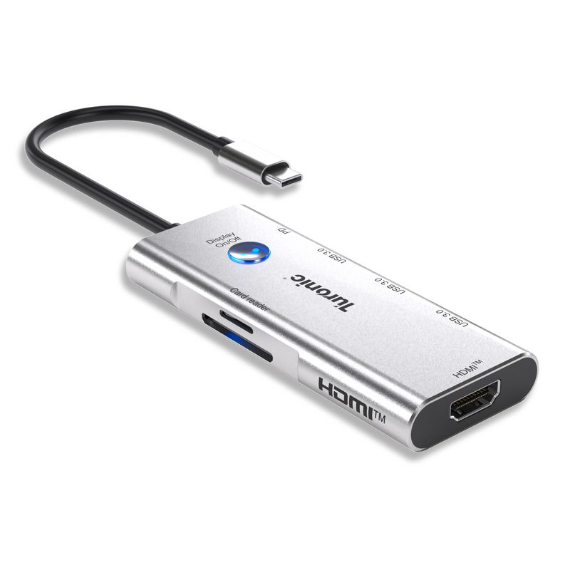 Turonic ConnectHub Pro USB-C 7-in-1 with 100W PD, HDMI™ 4K@60Hz (BYL-2425)