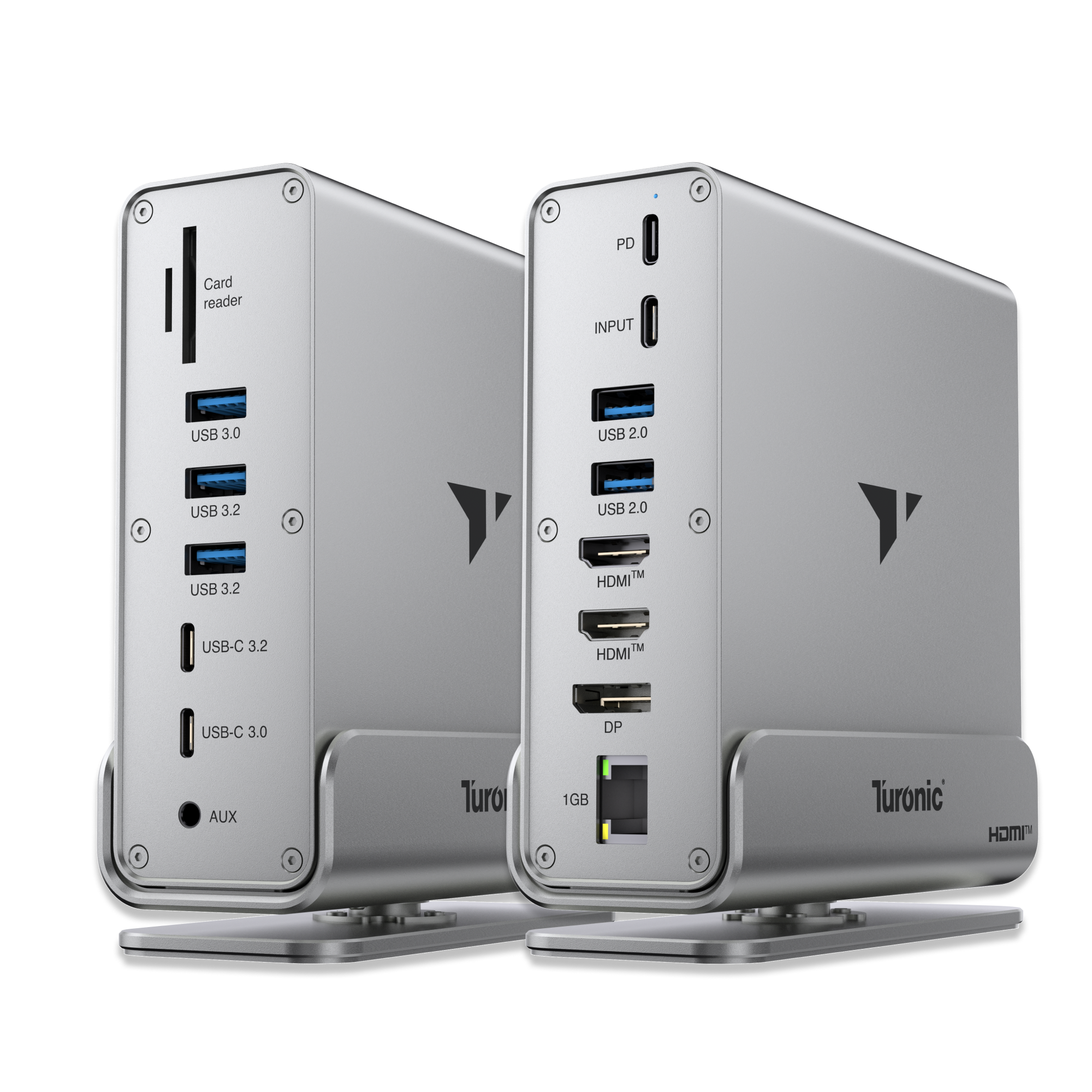 Turonic BYL-2519 universal docking station, 15-in-1 USB 3.2 Hub, Dual HDMI™ 4K@60Hz