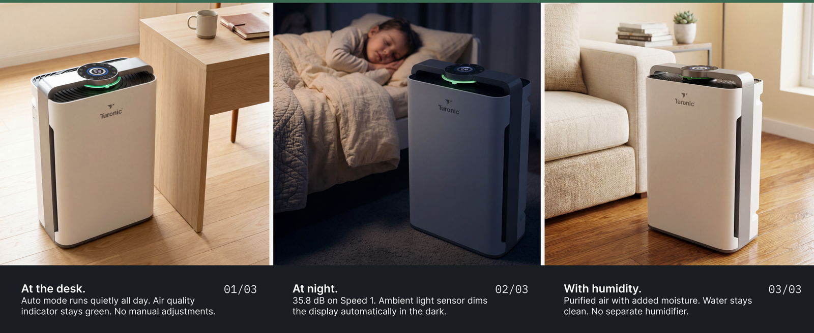 Turonic Air Purifier Pro PH950 — A+ block 2