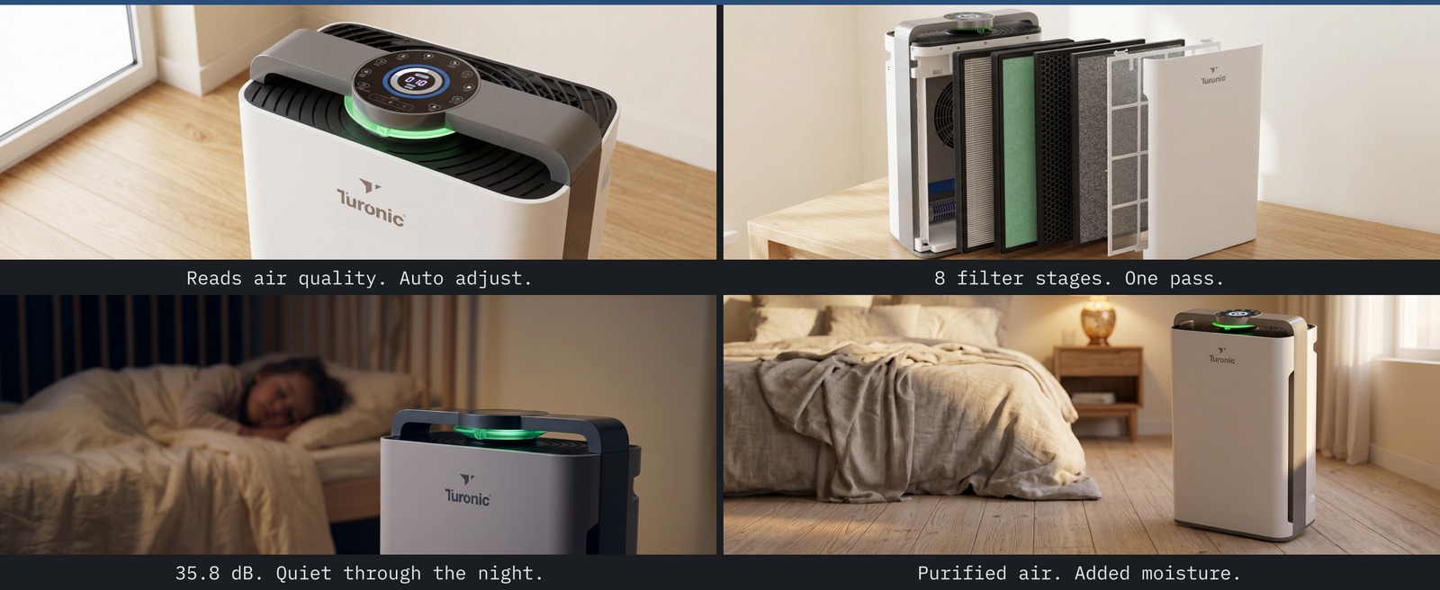 Turonic Air Purifier Pro PH950 — A+ block 6 slide 1