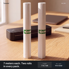 Turonic RP2 Thermal Paper Roll (A4, 2 Rolls)