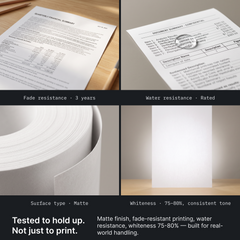 Turonic RP2 Thermal Paper Roll (A4, 2 Rolls)