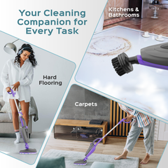 Turonic Steam Mop Pro with Detachable Handheld Steamer ST3