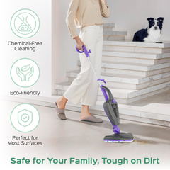 Turonic Steam Mop Pro with Detachable Handheld Steamer ST3