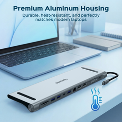 Turonic DockHub Office 12-in-1 USB-C Hub with 100W PD (BYL-2003U2)