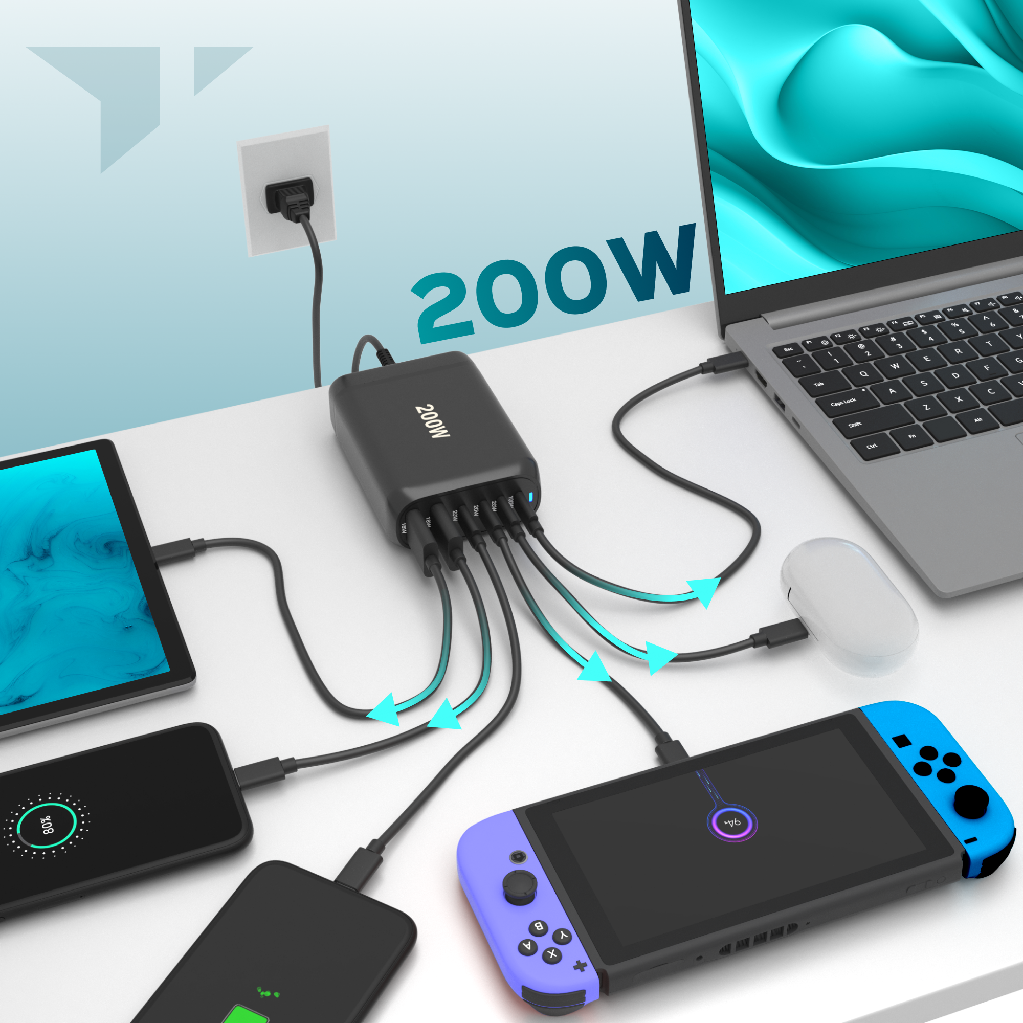 Turonic 200W Charging Station YMS-248