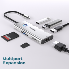 Turonic ConnectHub Pro USB-C 7-in-1 with 100W PD, HDMI™ 4K@60Hz (BYL-2425)