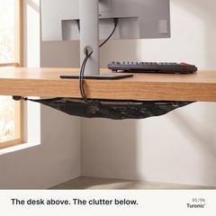 Turonic Cable Management Net DM1 — Under-Desk Organizer