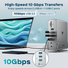 Turonic DockHub Pro 15-in-1 USB 3.2, Dual HDMI™ 4K@60Hz (BYL-2519)