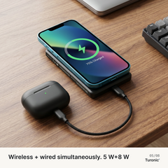 Turonic Power Bank PB1 — 5,000 mAh Wireless + USB-C