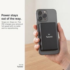 Turonic Power Bank PB1 — 5,000 mAh Wireless + USB-C