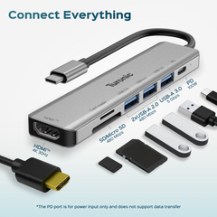 Turonic ConnectHub 7-in-1 with 4K HDMI™ Output (YG-2120)