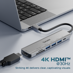 Turonic ConnectHub 7-in-1 with 4K HDMI™ Output (YG-2120)