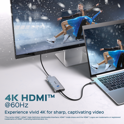 Turonic ConnectHub Pro USB-C 7-in-1 with 100W PD, HDMI™ 4K@60Hz (BYL-2425)