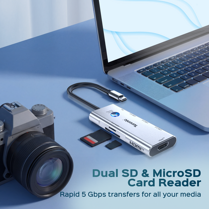Turonic ConnectHub Pro USB-C 7-in-1 with 100W PD, HDMI™ 4K@60Hz (BYL-2425)