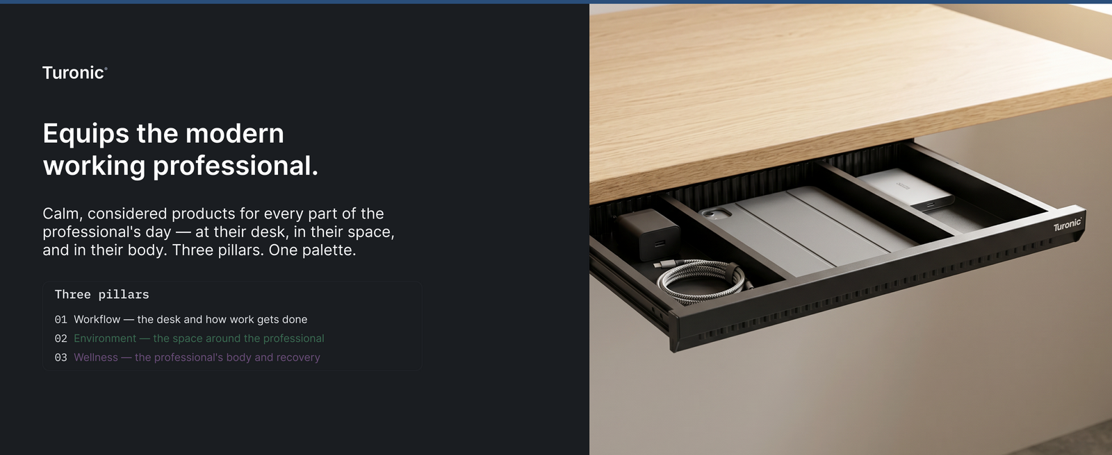 Turonic UD1 Under Desk Drawer — A+ block 6